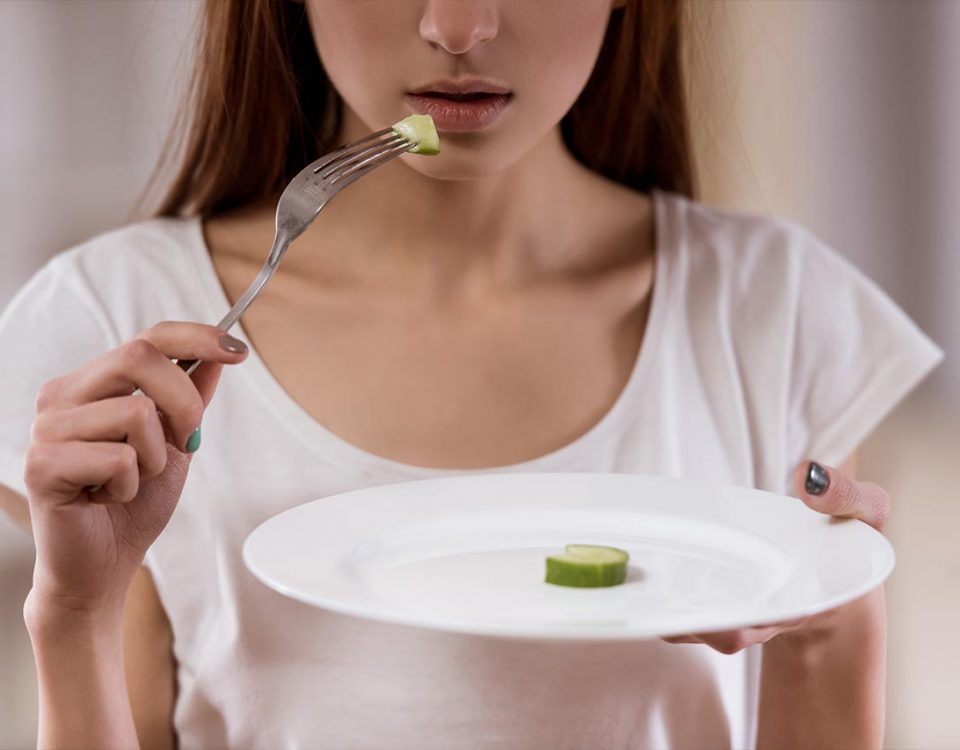 woman with eating disorder